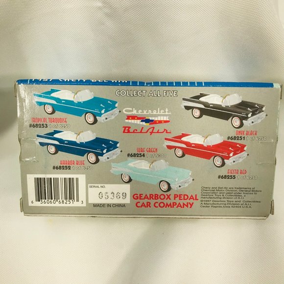 Gearbox 1997 Vintage 1957 Chevy Bel Air Convertible Serial #05369 Pedal Car New - Picture 4 of 10